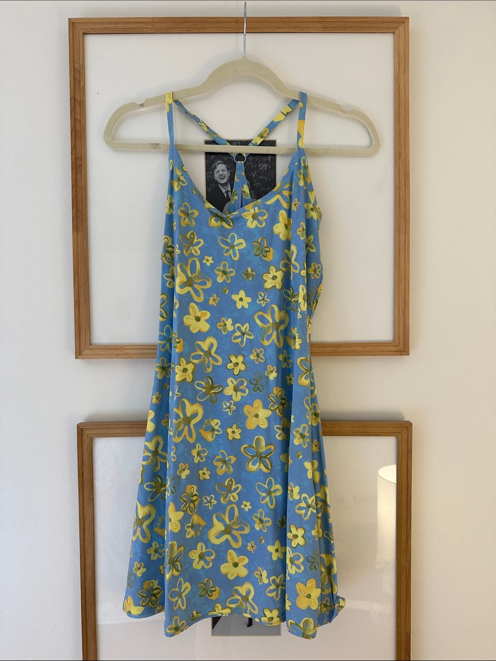 Outdoor Voices Blue and Yellow Floral Exercise Dress